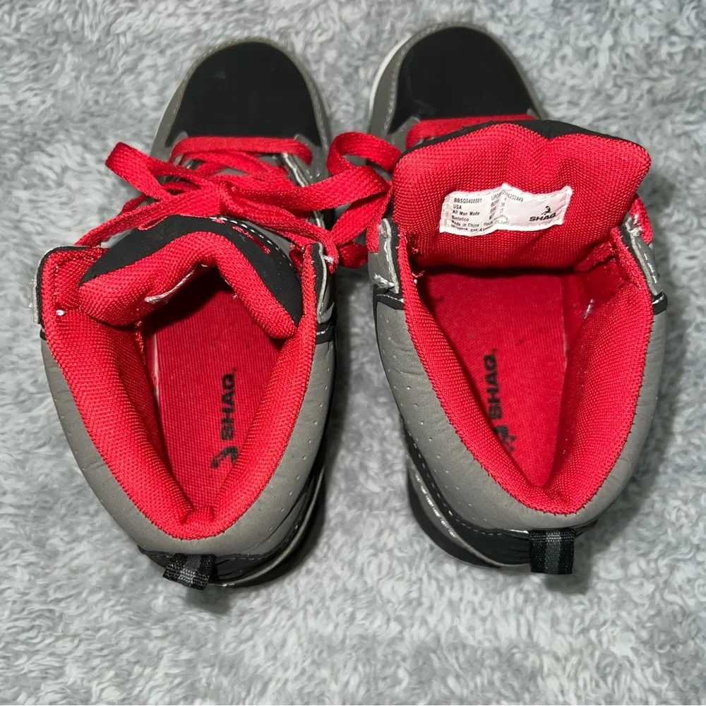 SHAQ Kids High-Top Sneakers - Gray and Red size‎ 4